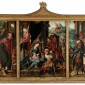 PIETER COECKE VAN AELST Anbetung der Drei Könige. Triptychon CHF 55'000 / 75'000