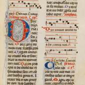 A164 / 159 PSALTERIUM, Spanien, spätes 14. Jh. Lateinische Handschrift auf Pergament.  CHF 25 000 / 35 000