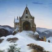  Ernst Ferdinand Oehme  Bergkapelle im Winter | 1842  Öl auf Leinwand | 78 x 110cm  Ergebnis: 281.600 Euro  *Int. Auktionsrekord für diesen Künstler