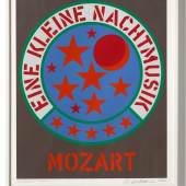 Robert Indiana, Eine kleine Nachtmusik MOZART, 1971, Siebdruck auf Papier, 65 x 55 cm, Ed. von 250 © Robert Indiana, Photo: Ulrich Ghezzi