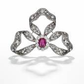 Ruby and diamond brooch - Royal Jewels from the Bourbon Parma Family - Sotheby's November 2018