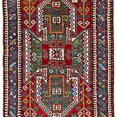 Sewan Kazak 235 x 167 cm (7' 9" x 5' 6") Armenia, late 19th century (dated illegibly) Starting bid: € 3.000