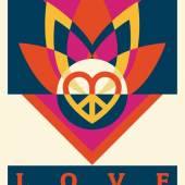 Shepard Fairey Love Lotus 2021 screen print 61 x 46 cm  Ed. 550 EUR 450,00 