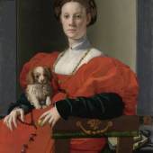 Agnolo Bronzino (1503–1572) Bildnis einer Dame in Rot (Francesca Salviati?), um 1533 Öl auf Pappelholz, 89,8 x 70,5 cm Städel Museum, Frankfurt am Main Foto: Städel Museum – ARTOTHEK