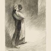 Théophile A. Steinlen, Liebespaar, ca. 1890er, Kunsthalle Bremen – Der Kunstverein in Bremen