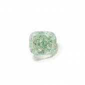 Superb Fancy Intense Green Diamond, approximately 4.01 carats Estimate: $300,000-350,000