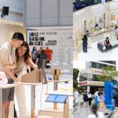 Visitors at the key events in the Design Districts of (clockwise from left) Bras Basah.Bugis, Marina, and Orchard. Photos by AlvieAlive.  