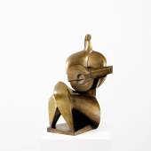 Wander Bertoni, 1925-2019 „Mandolinenspielerin III“ Bronze patiniert, Höhe 56 cm, Entwurf 1948, Auflage 7 Stk. Foto © galerie artziwna gmbh