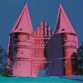 Andy Warhol, Holstentor (pink), 1980, © Andy Warhol Foundation for the Visual Arts Artists Rights Society (ARS), New York, Kunsthalle St. Annen, Lübeck/ Foto: Thomas Berg