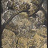 (Für das Deckengemälde im Neuen Lusthaus in Stuttgart)  1590, Feder in Schwarz, laviert, weiß und golden gehöht, 46,8 x 34,4 cm, © Staatsgalerie Stuttgart