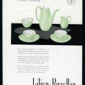 Lilien-Porzellan Werbeplakat zur Serie Corinna, 1961 © René Edenhofer
