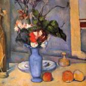  Cezanne, Paul 	 Stillleben mit blauer Vase 	Impressionismus   	Das Gemälde "Stillleben mit blauer Vase" von Paul Cezanne als hochwertige, handgemalte Ölgemälde-Replikation. Originalformat: 61 x 51 cm. Quelle: www.oel-bild.de.