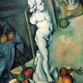 Cezanne Paul - Cézanne Stilleben mit Putto. Das Gemälde "Stilleben mit Putto, 1894-1895", Nationalmuseum in Stockholm. Quelle: www.oel-bild.de. 
