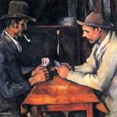 Cezanne Paul - Cézanne Zwei Kartenspieler Das Gemälde "Zwei Kartenspieler" von Paul Cezanne als hochwertige, handgemalte Ölgemälde-Replikation. Quelle: www.oel-bild.de 