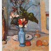 Cezanne Paul - Cézanne Meister des 19.Jahrhunderts 1839 - 1906 Die blaue Vase , Diese um 1885 bis 1887 gemalte Bild des Pariser Musee d Orsay. Quelle: www.oel-bild.de. 
