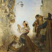 ROMAKO, Anton 1832 – 1889 Pifferari vor einem Muttergottesbild spielend Auktionsergebnis: € 63.000 VB