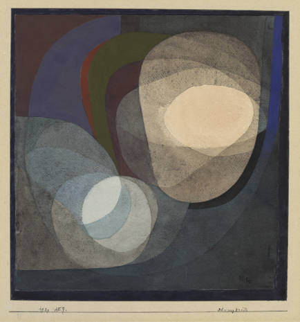 aul Klee, Schwungkräfte, 1929, 267, Aquarell auf Papier auf Karton, 24,5 x 23,5 cm, Zentrum Paul Klee, Bern 