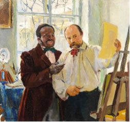 Ira Aldridge im Atelier 